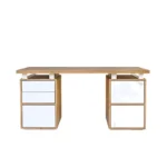 biurko z drewnianym blatem DORIS I (2)