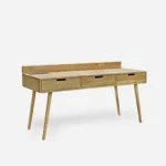 Schreibtisch aus massivem Holz auf Beinen AXEL III