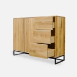 Loft-Stil Eiche Kommode MERIS IV  (6)