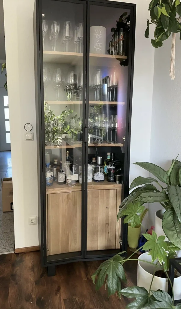 dębowa witryna carla