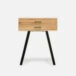 Eichenholzkonsole mit zwei Schubladen