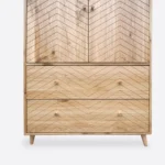 Zweitüriger Eichenschrank mit Schubladen AXEL (7)