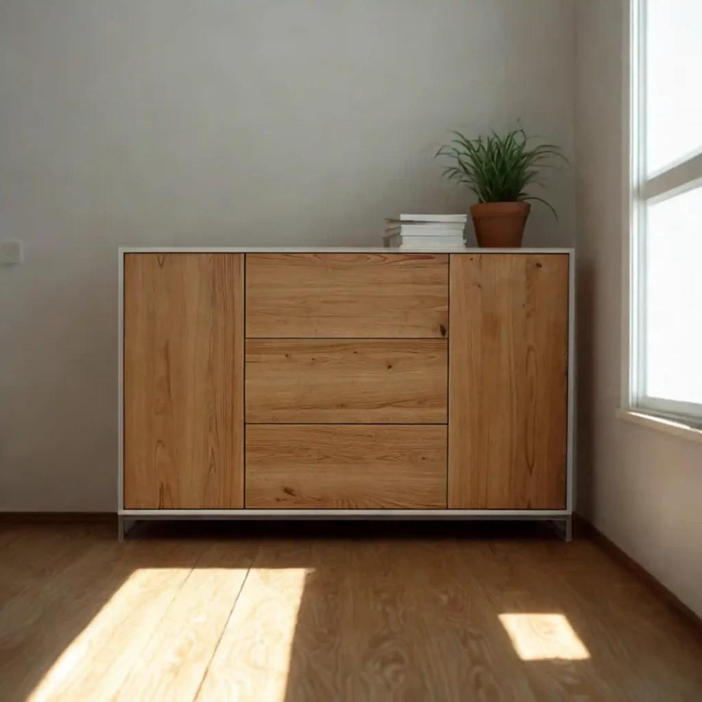 komoda adeo IV z płyty i drewna dębowego (2)