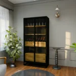 Witryna dębowa na alkohole NEMIR II