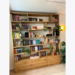 regał dębowy z szufladami VITA II