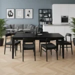 Ausziehbarer Esstisch aus Eiche DANTE I – Bild 9