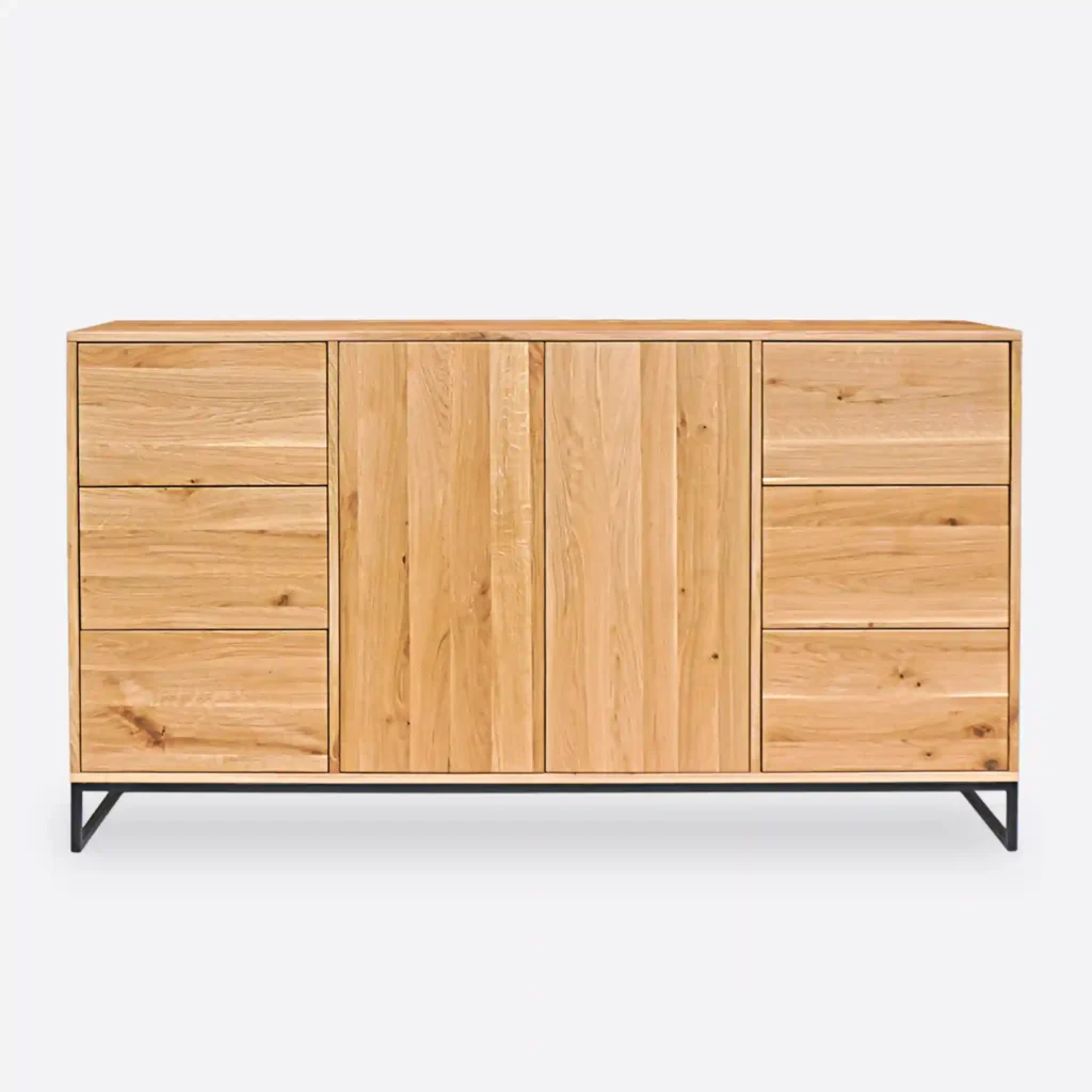 Eichenholz-Kommode mit 6 Schubladen MERIS V