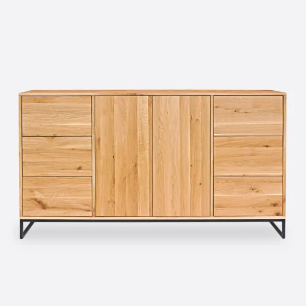 Eichenholz-Kommode mit 6 Schubladen MERIS V