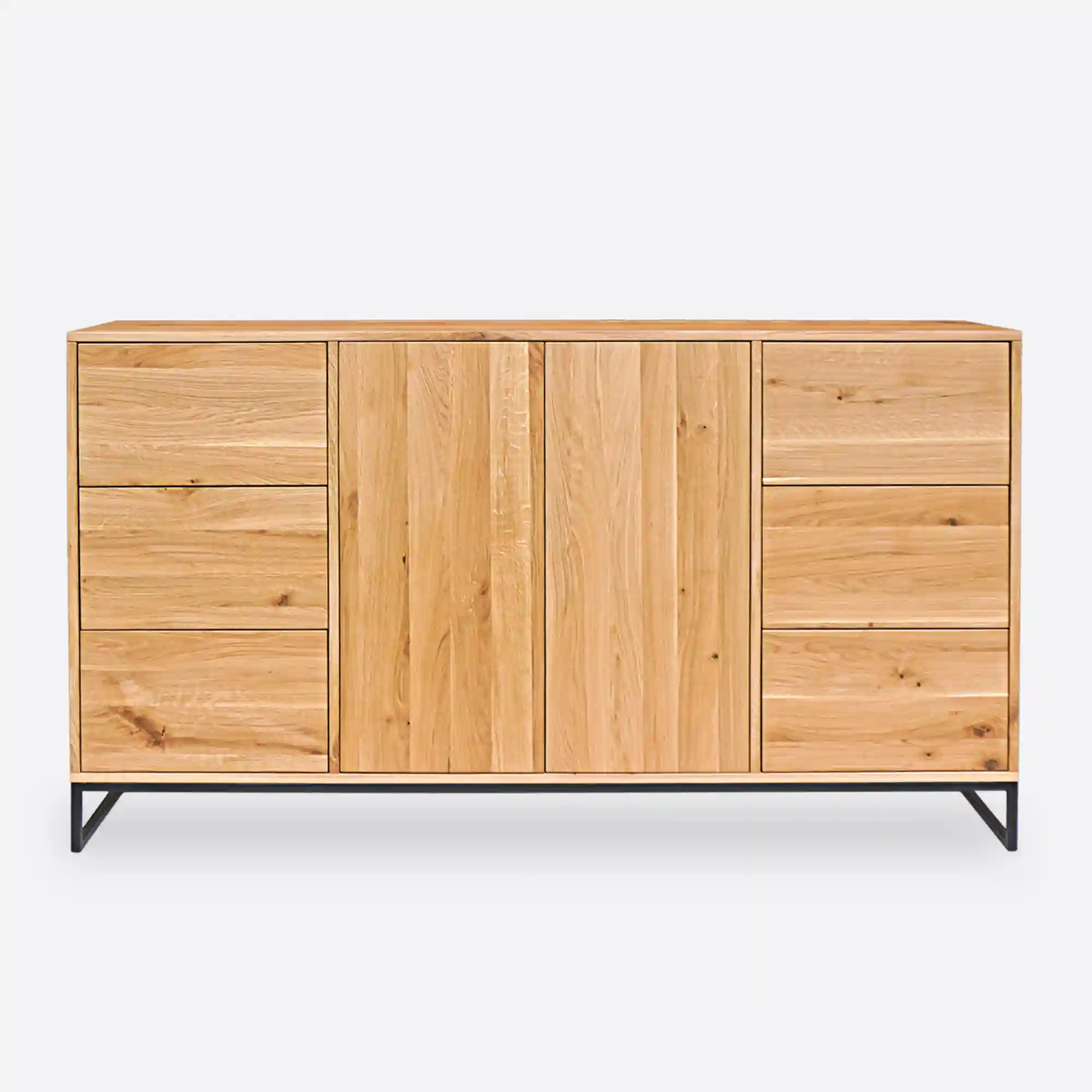 Eichenholz-Kommode mit 6 Schubladen MERIS V